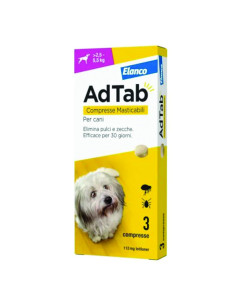 ADTAB COMPRESSE MASTICABILI PER CANI KG.2,5-5,5 Miglior Prezzo
