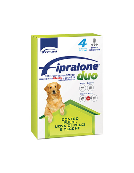 ANTIPARASSITARIO FIPRALONE DUO CANE FORMEVET KG.20/40 Miglior