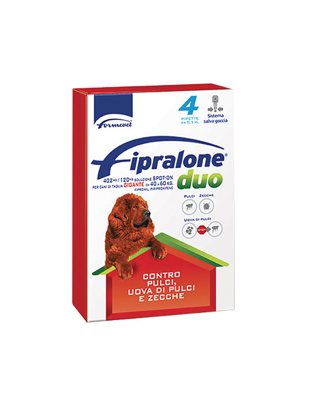 ANTIPARASSITARIO FIPRALONE DUO CANE FORMEVET KG.40/60 Miglior