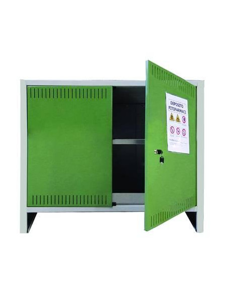 ARMADIO STOCCAGGIO FITOSANITARI A DUE ANTE CM.80H. 
