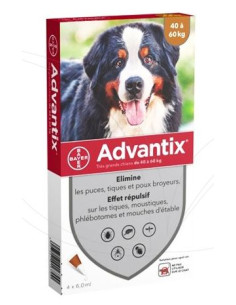 BAYER ADVANTIX SPOT ON CANI KG.40-60 4 PIPETTE Miglior Prezzo