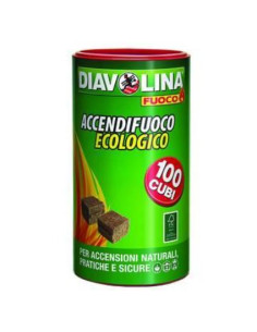 DIAVOLINA ACCENDIF. ECOLOGICA 100 CUBETTI Miglior Prezzo