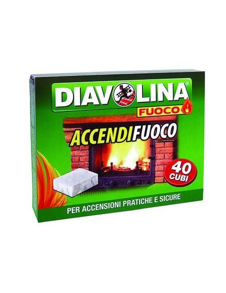 DIAVOLINA ACCENDIFUOCO 40 CUBETTI Miglior Prezzo