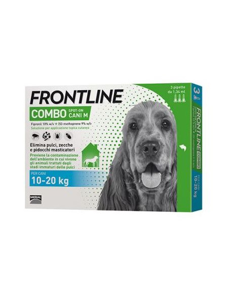 FRONTLINE COMBO KG.10-20 CANI - 3 PIPETTE Miglior Prezzo