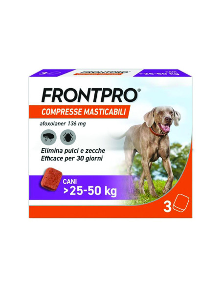 FRONTPRO COMPRESSE MASTICABILI PER CANI KG.25-50 Miglior Prezzo