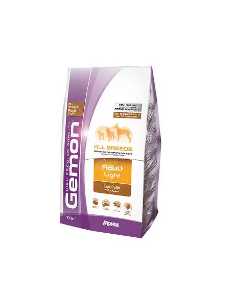 GEMON ADULT LIGHT POLLO KG.3 Miglior Prezzo