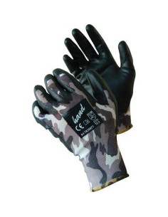 GUANTI POLIURETANO NERO MIMETICO HAND MIS. 