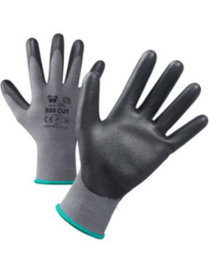 GUANTI ANTITAGLIO FILO/PU 888 CUT GRIGIO/NERO TG.8 Miglior