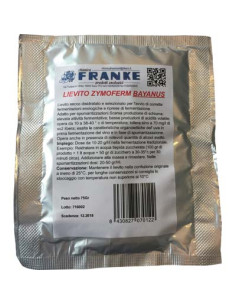LIEVITO ENOLOGICO ZYMOFERM BAYANUS FRANKE GR.75 Miglior Prezzo