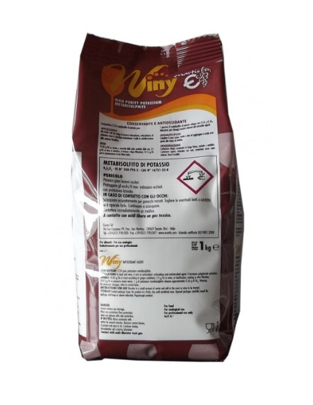 METABISOLFITO POTASSICO WINY KG.1 Miglior Prezzo