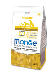 MONGE ALL BREED ADULT POLLO RISO PATATE KG.12 Miglior Prezzo