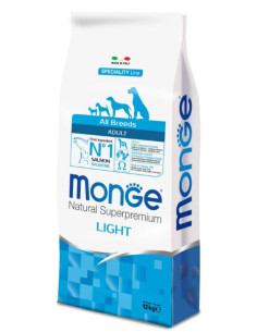 MONGE ALL BREED LIGHT SALMONE RISO KG.12 Miglior Prezzo