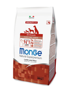 MONGE ALL BREED PUPPY MONOPR. MANZO RISO KG.2,5 Miglior Prezzo