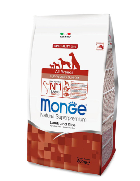 MONGE ALL BREED PUPPY MONOPR. MANZO RISO KG.2,5 Miglior Prezzo