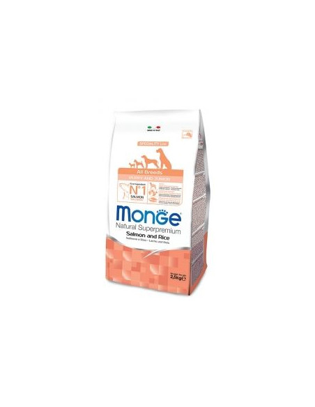 MONGE ALL BREED PUPPY SALMONE RISO KG.12 Miglior Prezzo