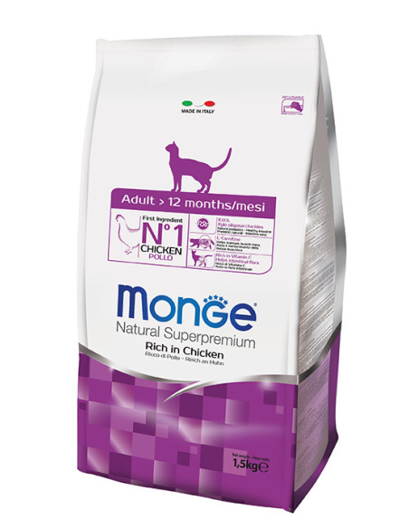MONGE CAT ADULT POLLO KG.1,5 Miglior Prezzo