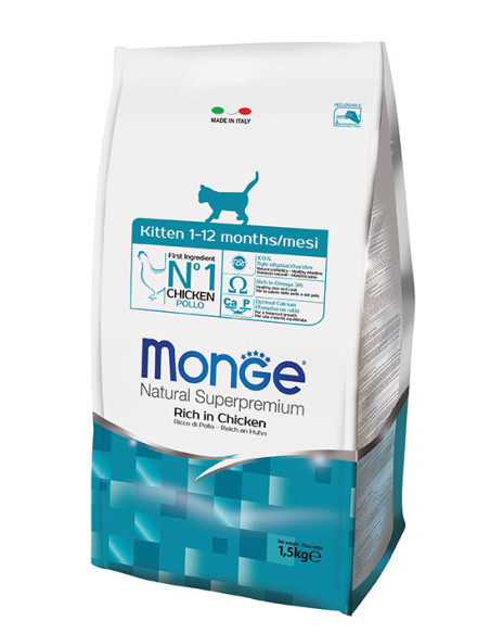 MONGE CAT KITTEN POLLO KG.1,5 Miglior Prezzo