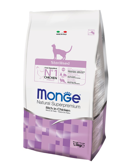 MONGE CAT STERILIZED POLLO KG.1,5 Miglior Prezzo