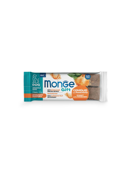 MONGE GIFT CANE Fruits Bars – Training – Coniglio Mandarino –