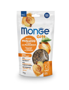 MONGE GIFT GATTO Meat Minis – Skin Support – Ricco in Merluzzo
