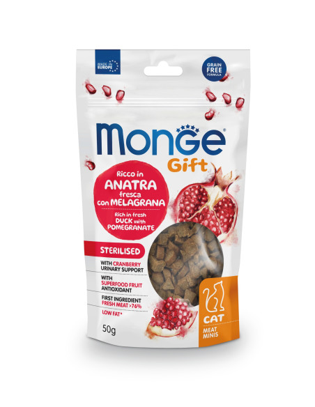 MONGE GIFT GATTO Meat Minis – Sterilised – Ricco in Anatra