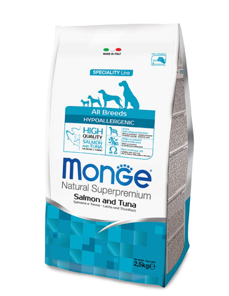 MONGE HYPOALLERG. SALM/TONNO KG.12 Miglior Prezzo