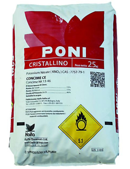 NITRATO DI POTASSIO PONI CRISTALLINO KG.25 Miglior Prezzo
