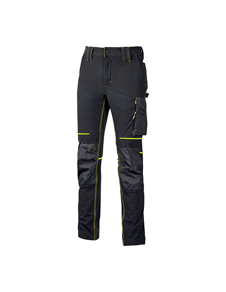 PANTALONE SLIM FIT ATOM U-POWER BLACK CARBON - L Miglior Prezzo