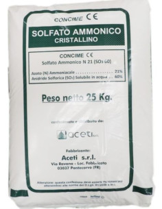 SOLFATO AMMONICO 21% ACETI KG.25 Miglior Prezzo