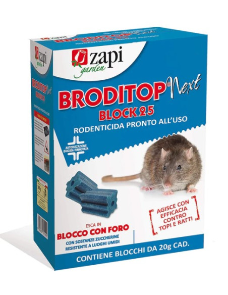 TOPICIDA BRODITOP NEXT BLOCK 25 GR.300 Miglior Prezzo