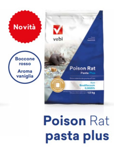 TOPICIDA POISON RAT PASTA PLUS KG.1,5 Miglior Prezzo