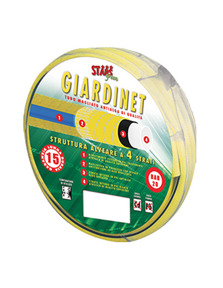 TUBO IRRIGAZIONE MAGLIATO GIARDINET STARS MM 19 3/4 MT.15