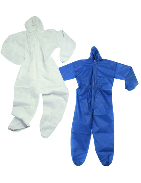 TUTA INTERA CON CAPPUCCIO IN POLIPROPILENE XL - BLU' Miglior