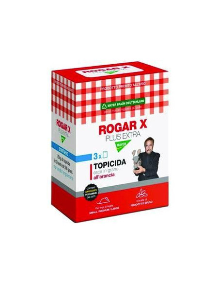 TOPICIDA ROGAR X PLUS EXTRA TRIS kg.1,5 Miglior Prezzo