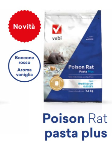 TOPICIDA POISON RAT PASTA PLUS KG.5