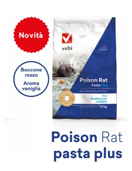 TOPICIDA POISON RAT PASTA PLUS KG.5