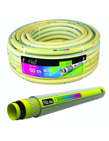 TUBO MAGLIATO NTS YELLOW ANTI TORSIONE 6 STRATI 5/8 MT.25